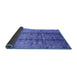 Sideview of Oriental Blue Industrial Rug, urb1459blu