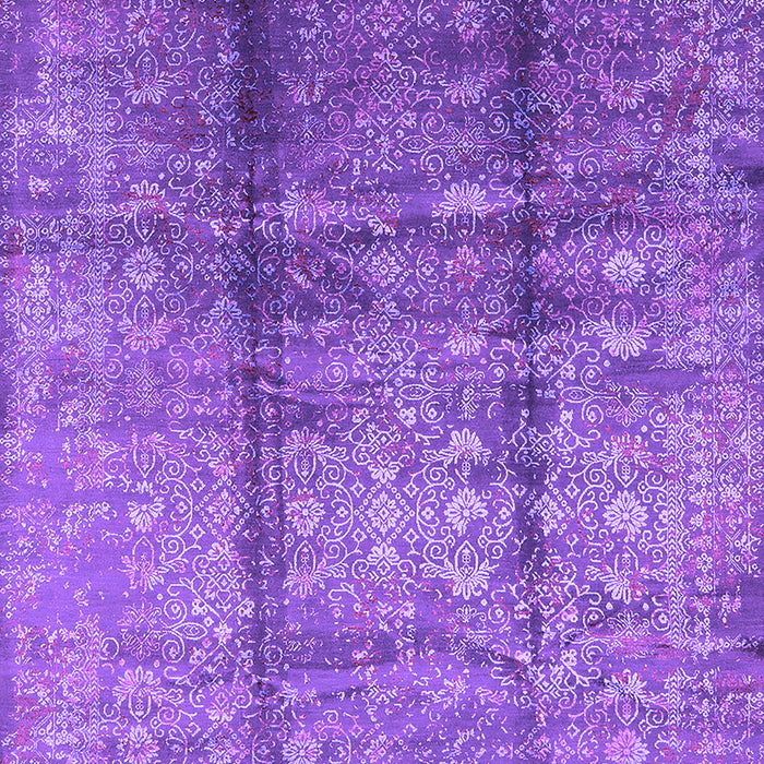 Machine Washable Oriental Purple Industrial Area Rugs, wshurb1459pur