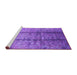 Sideview of Machine Washable Oriental Purple Industrial Area Rugs, wshurb1459pur