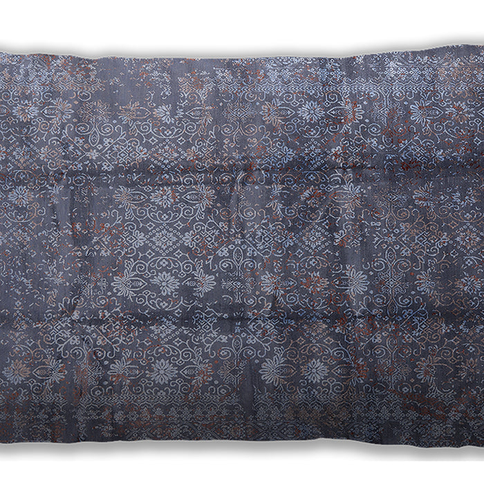 Mid-Century Modern Urban Grape Purple Lumbar Throw Pillow, 13 inch by 19 inch, lburb1459
