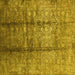 Square Oriental Yellow Industrial Rug, urb1459yw