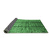 Sideview of Oriental Emerald Green Industrial Rug, urb1459emgrn