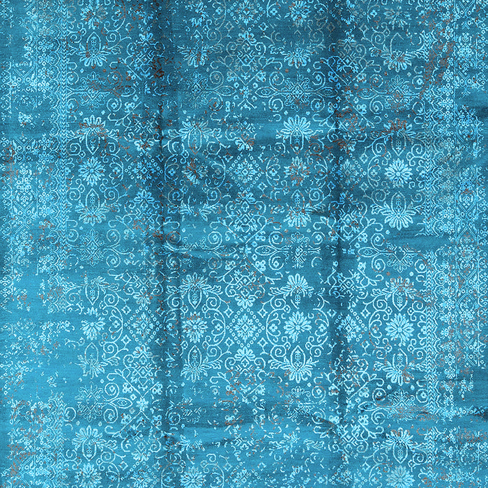 Oriental Light Blue Industrial Rug, urb1459lblu