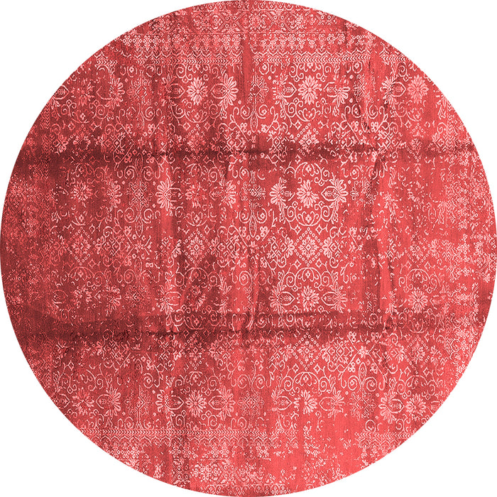 Machine Washable Oriental Red Industrial Rug, wshurb1459red