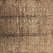 Square Oriental Brown Industrial Rug, urb1459brn