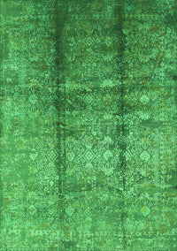 Oriental Green Industrial Rug, urb1459grn