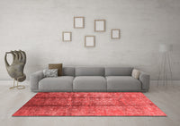 Machine Washable Oriental Red Industrial Rug, wshurb1459red