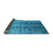 Sideview of Oriental Light Blue Industrial Rug, urb1459lblu