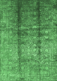 Oriental Emerald Green Industrial Rug, urb1459emgrn