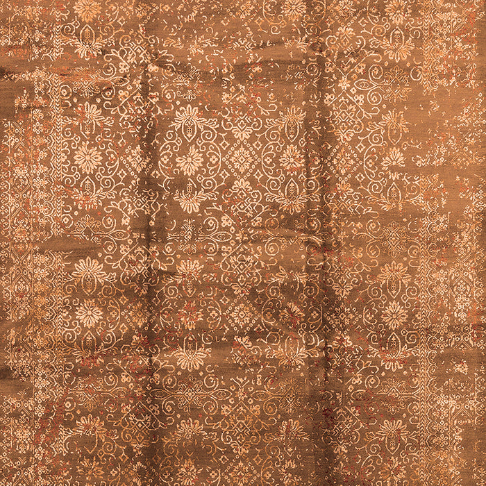 Machine Washable Oriental Orange Industrial Area Rugs, wshurb1459org