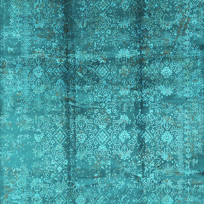 Oriental Turquoise Industrial Rug, urb1459turq