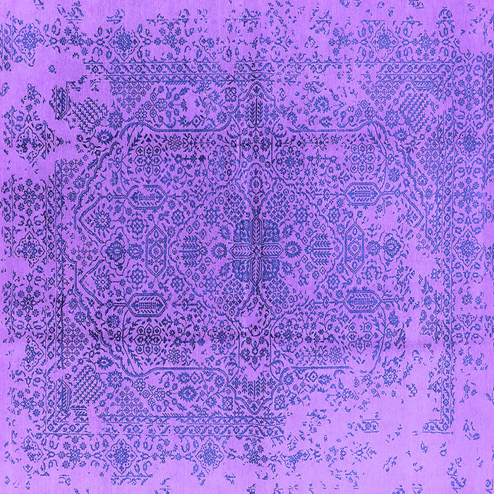 Square Oriental Purple Industrial Rug, urb1460pur