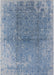 Mid-Century Modern Blue Oriental Rug, urb1460