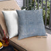 Front View of Mid-Century Modern Urban Square Blue Throw Pillow, 18 inch by 18 inch, pwurb1460