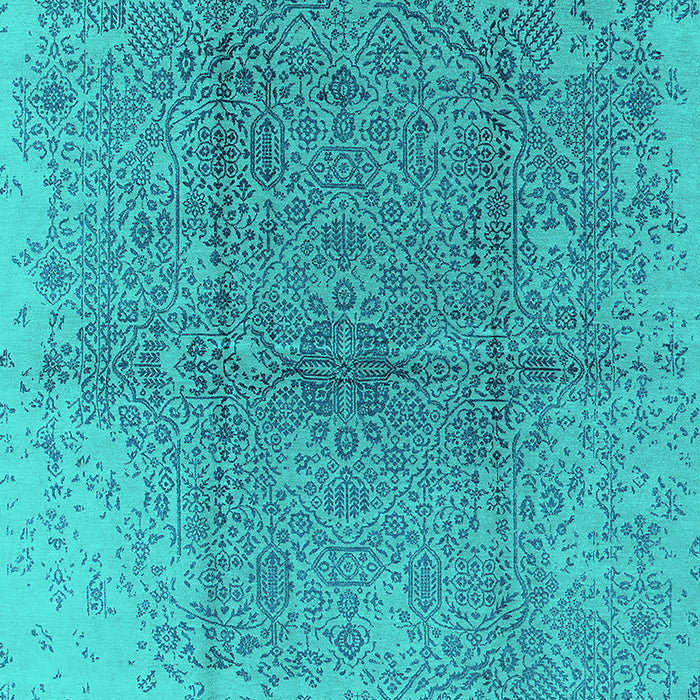 Oriental Turquoise Industrial Rug, urb1460turq