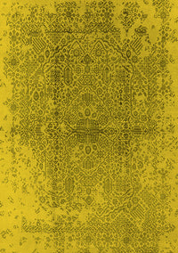 Oriental Yellow Industrial Rug, urb1460yw