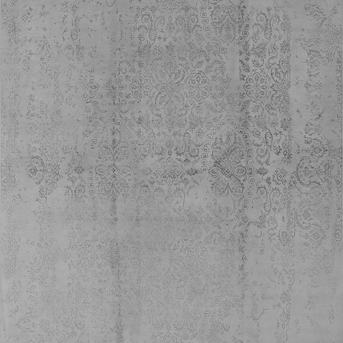 Machine Washable Oriental Gray Industrial Rug, wshurb1461gry