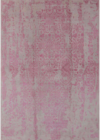 Machine Washable Industrial Modern Purple Pink Rug, wshurb1461