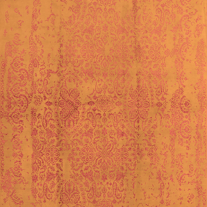 Machine Washable Oriental Orange Industrial Area Rugs, wshurb1461org