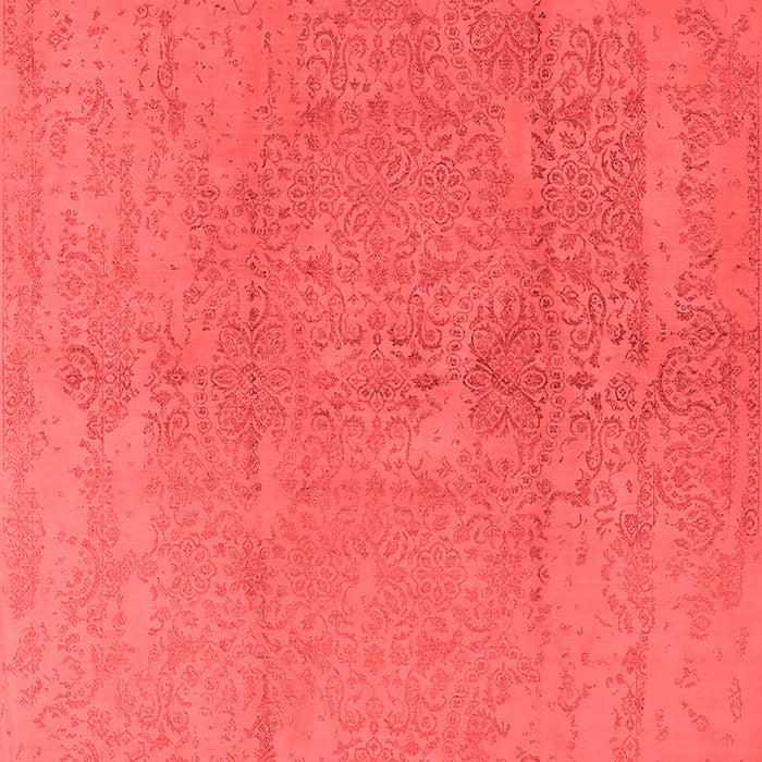 Machine Washable Oriental Red Industrial Rug, wshurb1461red