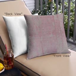 Front View of Mid-Century Modern Urban Square Purple Pink Throw Pillow, 18 inch by 18 inch, pwurb1461