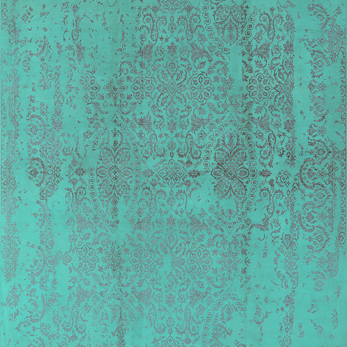 Oriental Turquoise Industrial Rug, urb1461turq