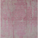 Square Mid-Century Modern Purple Pink Oriental Rug, urb1461