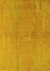 Oriental Yellow Industrial Rug, urb1461yw