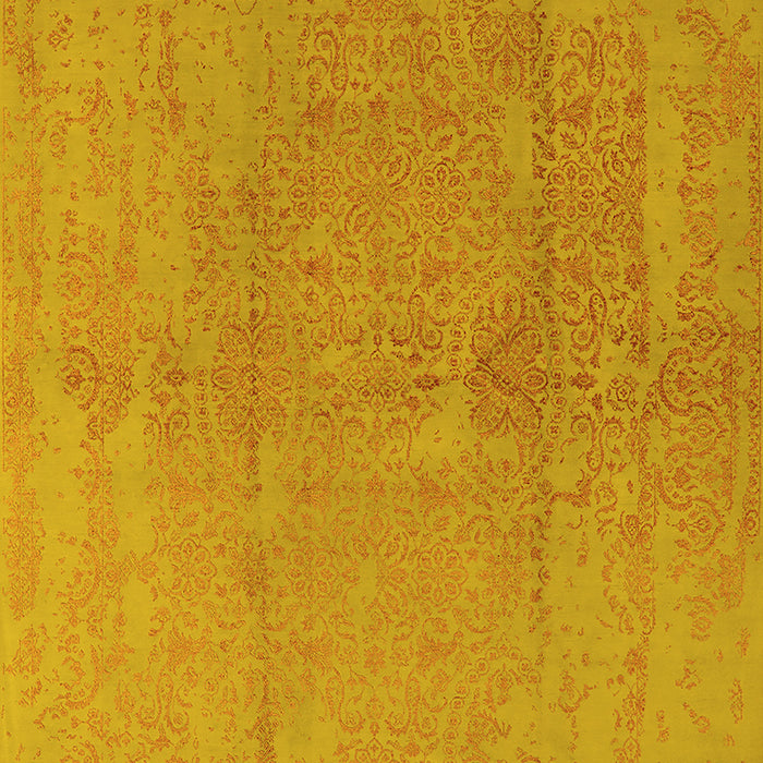 Oriental Yellow Industrial Rug, urb1461yw