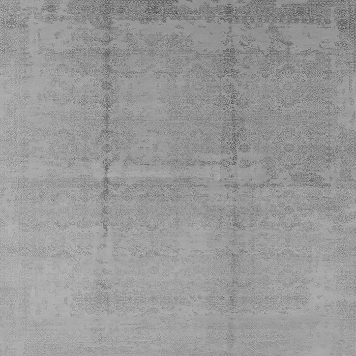 Square Oriental Gray Industrial Rug, urb1462gry