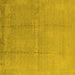 Square Oriental Yellow Industrial Rug, urb1462yw