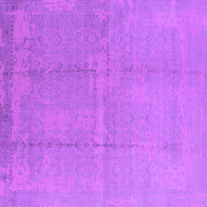 Square Machine Washable Oriental Purple Industrial Area Rugs, wshurb1462pur