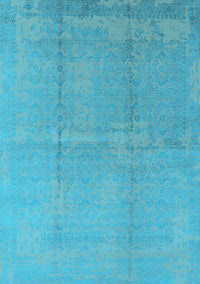 Oriental Light Blue Industrial Rug, urb1462lblu