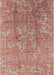 Mid-Century Modern Silver Pink Oriental Rug, urb1463