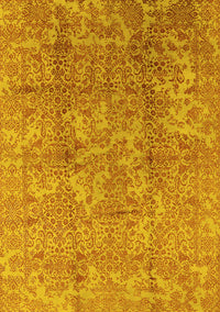 Oriental Yellow Industrial Rug, urb1463yw