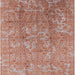 Square Mid-Century Modern Silver Pink Oriental Rug, urb1463