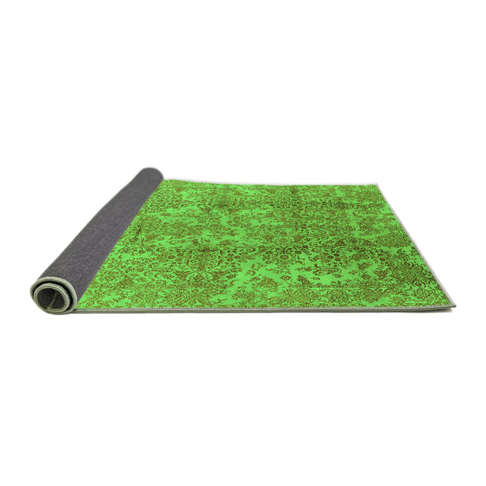 Sideview of Oriental Green Industrial Rug, urb1463grn