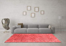 Industrial Red Washable Rugs