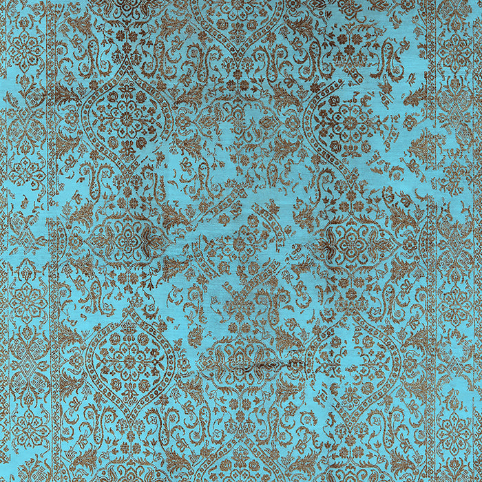 Oriental Light Blue Industrial Rug, urb1463lblu