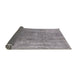 Sideview of Mid-Century Modern Silver Pink Oriental Rug, urb1464