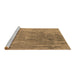 Sideview of Machine Washable Oriental Brown Industrial Rug, wshurb1464brn