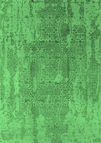 Oriental Emerald Green Industrial Rug, urb1464emgrn