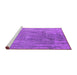 Sideview of Machine Washable Oriental Purple Industrial Area Rugs, wshurb1464pur