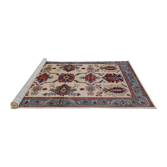 Sideview of Machine Washable Industrial Modern Light French Beige Brown Rug, wshurb1465