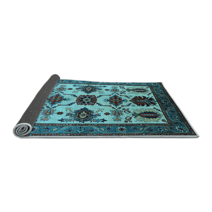 Sideview of Oriental Light Blue Industrial Rug, urb1465lblu