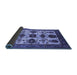 Sideview of Oriental Blue Industrial Rug, urb1465blu