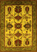 Oriental Yellow Industrial Rug, urb1465yw