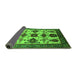 Sideview of Oriental Green Industrial Rug, urb1465grn