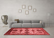 Industrial Red Washable Rugs