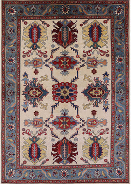 Mid-Century Modern Light French Beige Brown Oriental Rug, urb1465